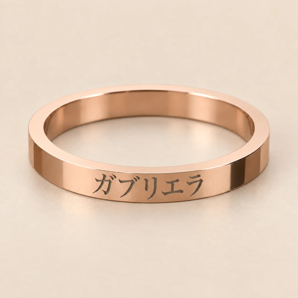 Custom slim Japanese ring