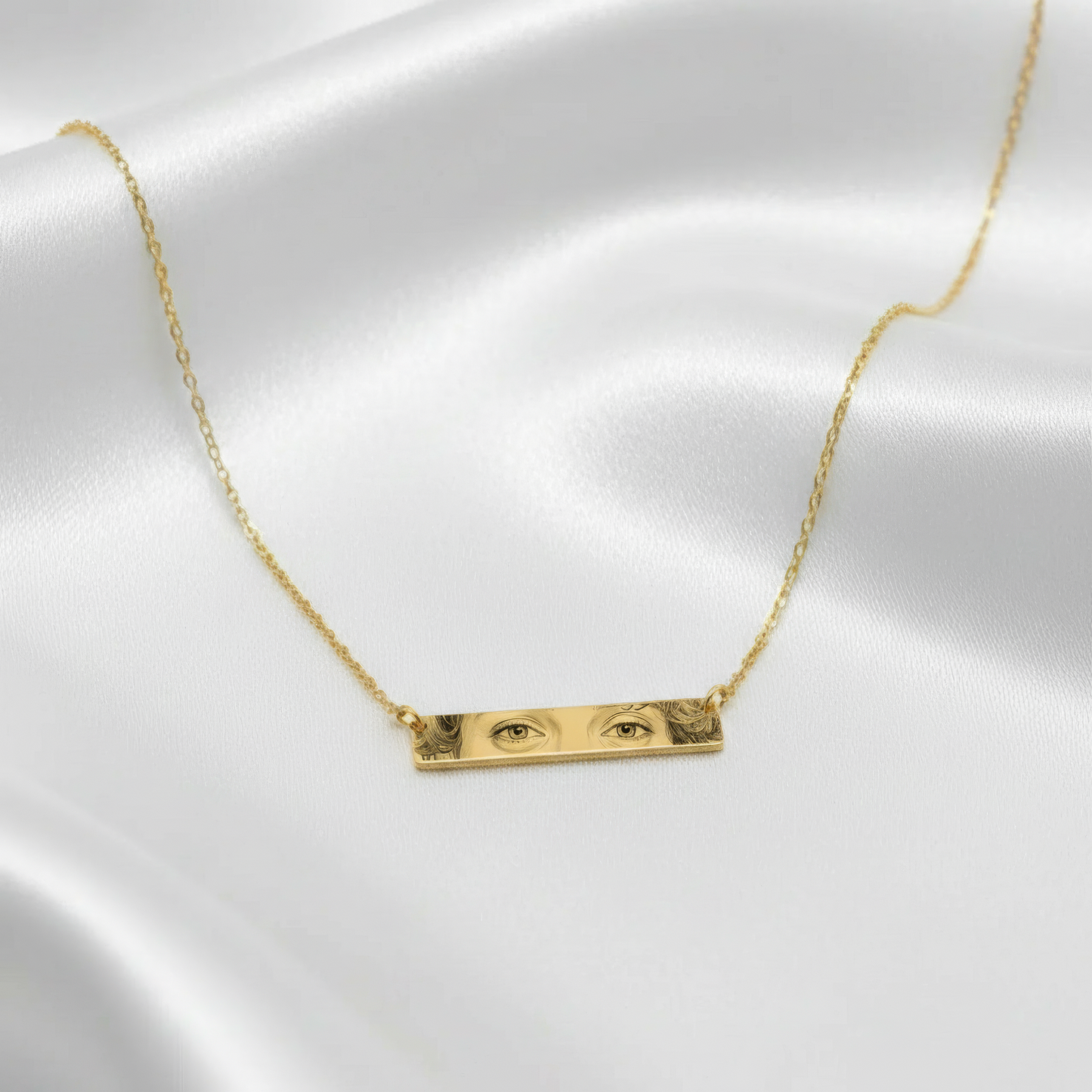 Personalized Manga Bar Necklace