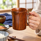 Natsume Japanese Wooden Mug – Jujube Wood, 250 ml