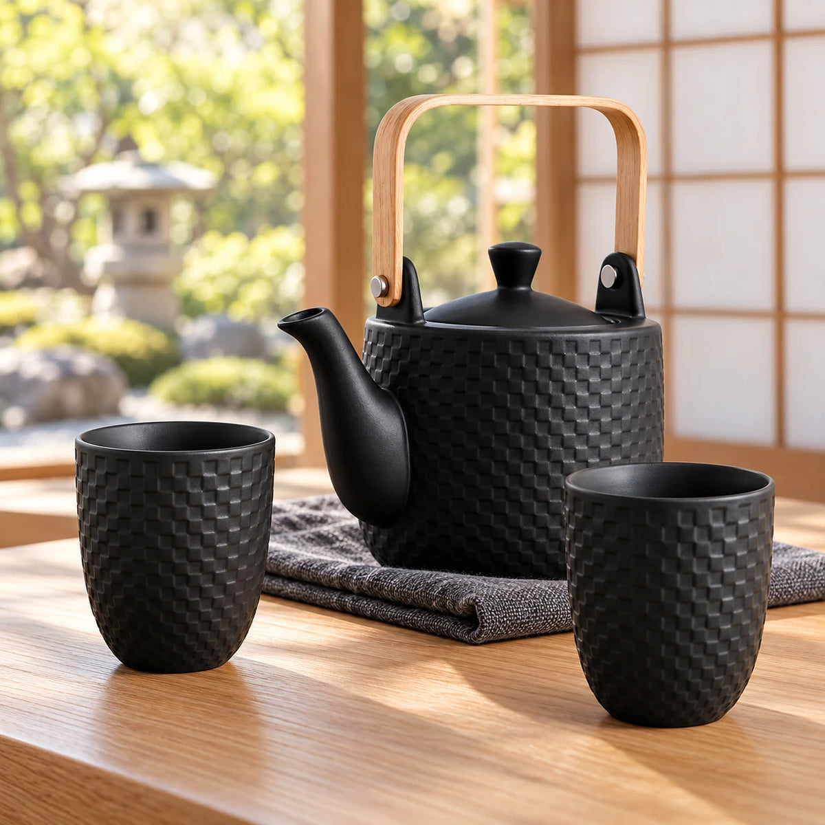 Ichimatsu Japanese Tea Set – Teapot and 2 Cups
